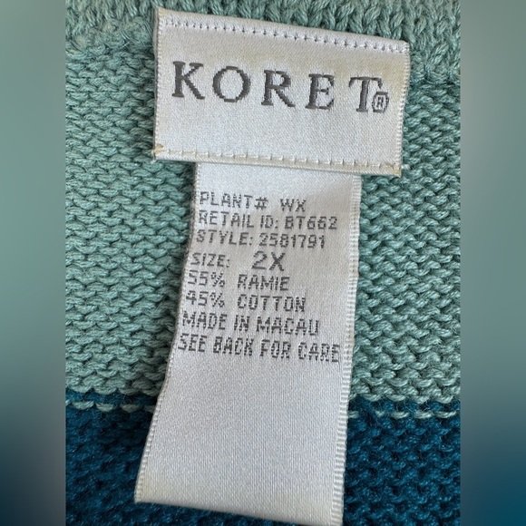 Vintage Lagenlook Patchwork Oversized Sweater Women’s 2X Knit Cottagecore Fall - Picture 9 of 10